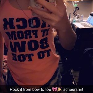 Rock it from bow to toe cheer shirt